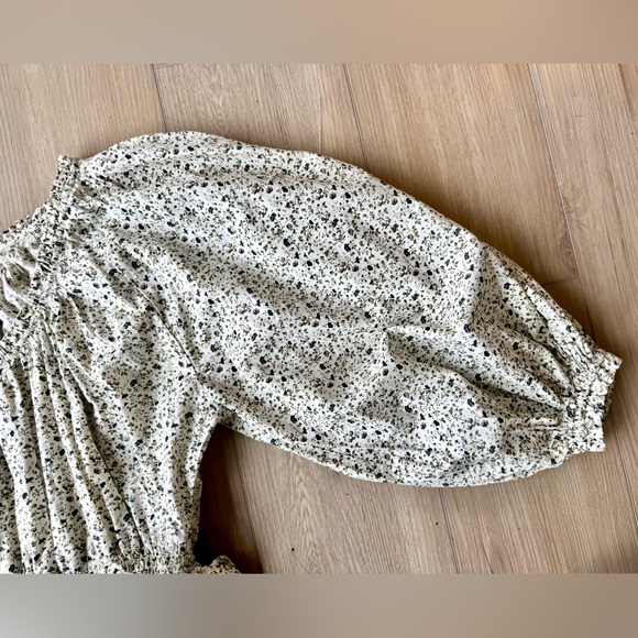 Skall Studio Carole Dress Bluebell Floral Organic Cotton Prairie Midi EU 36 EUC - Picture 15 of 16